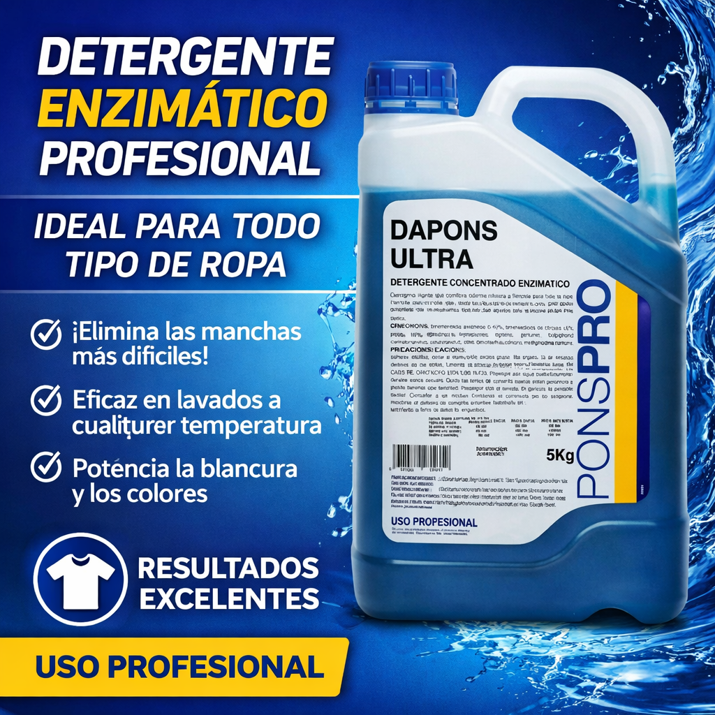 DETERGENTE DE ROPA PROFESIONAL DAPONS ULTRA 5 L - Imagen 2