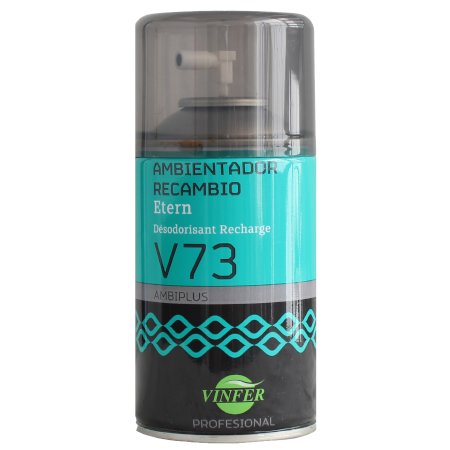 CARGA  AMBIENTADOR SPRAY ETERN DE 250 ML PARA DOSIFICADORES ELECTRÓNICOS AMBIPLUS