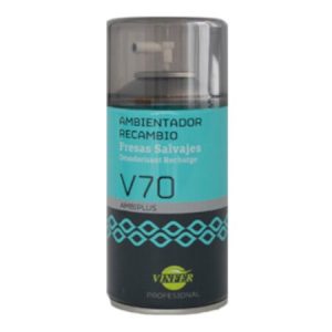 CARGA AMBIENTADOR SPRAY FRESA DE 250 ML PARA DOSIFICADORES ELECTRÓNICOS AMBIPLUS