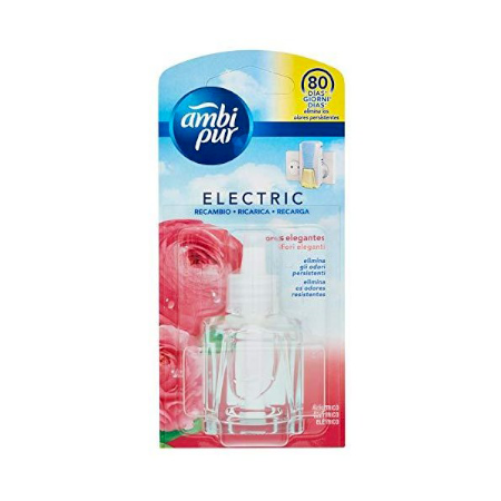 Carga de ambipur eléctrico proporciona una sensación de frescura que perdura hasta por 80 días. Disfruta de la exquisita fragancia de flores elegantes,