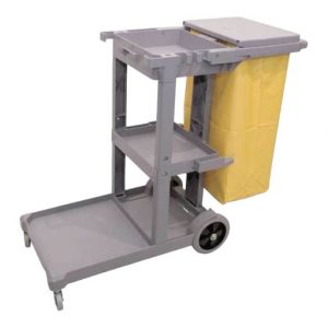 Carro multifuncional para su negocio. Su versatilidad lo hace perfecto para llevar todos los instrumentos para limpiar grandes zonas