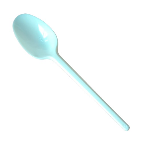 CUCHARA DE PLÁSTICO POSTRE REUTILIZABLE B/100 UND.