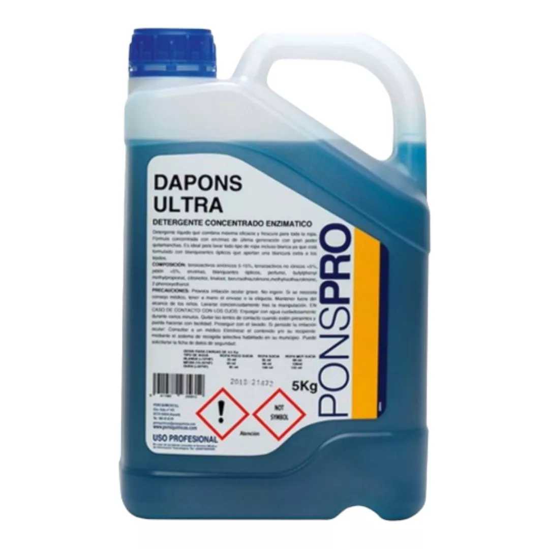 Detergente profesional para ropa, Detergente líquido que combina máxima eficacia y frescura para toda la ropa.