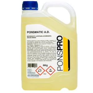 Detergente para Lavavajillas Ponsmatic
El detergente para lavavajillas Ponsmatic en bidón de 6 kg es una solución eficaz especialmente diseñada para tratar aguas con alta dureza provocada por la cal