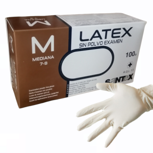 Guantes de látex sin polvo desechables son guantes hechos de látex natural que se utilizan para proteger las manos de sustancias nocivas. 