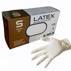 Guantes de látex sin polvo desechables son guantes hechos de látex natural que se utilizan para proteger las manos de sustancias nocivas.
