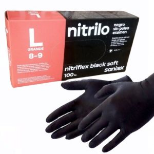Guantes de nitrilo nitriflex,finos y extra sensibles al tacto debido a que el área de los dedos está texturizada para un mayor agarre.