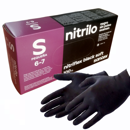 Guantes de nitrilo nitriflex,Guantes de nitrilo nitriflex,finos y extra sensibles al tacto debido a que el área de los dedos está texturizada para un
mayor agarre.
