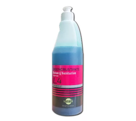 Limpiador desincrustante para baños Elimina la cal y restos de suciedad acumulada. Especialmente diseñado para la limpieza, desincrustación, desodorización y abrillantado de los inodoros.