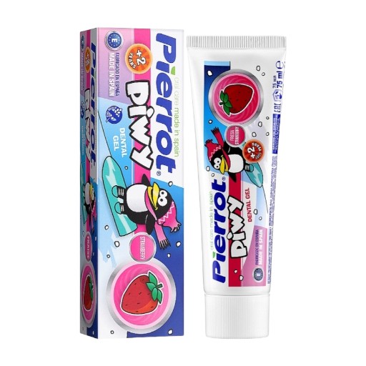 La pasta de dientes infantil PIERROT sabor a fresa es una opción divertida y efectiva para el cuidado dental de los más pequeños.