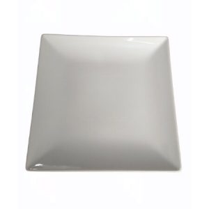 PLATO LLANO CUADRADO IVORY 21 CM