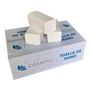 TOALLAS ZIG ZAG PASTA PURA 2 CAPAS P/150 UDS C/20 PAQS