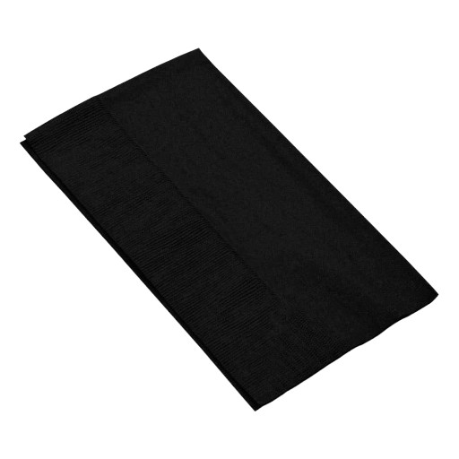 SERVILLETAS DE PAPEL PLEGADO AMERICANO NEGRA P/50 UDS