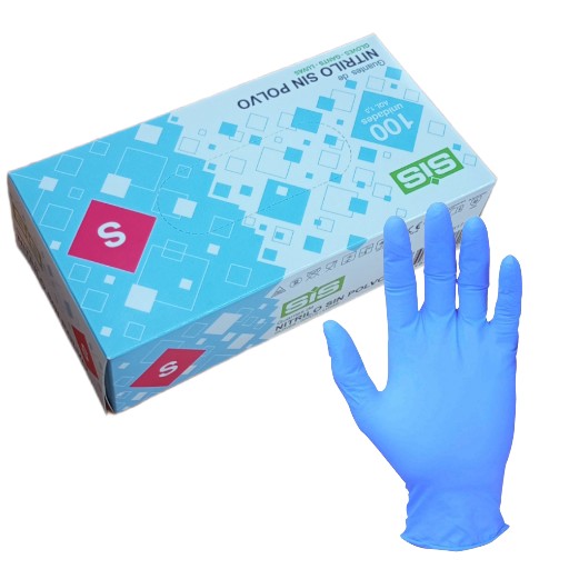 Guante de nitrilo azul,Finos y extra sensibles al tacto debido a que el área de los dedos está texturizada para un mayor agarre