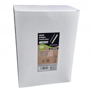 PALETINA DE MADERA EMFUNDADA PARA CAFÉ ESTUCHE 1.000 UDS