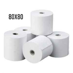El rollo de papel térmico en bolsas de 8 unidades es una opción práctica y económica para negocios que requieren impresión de recibos y tickets.