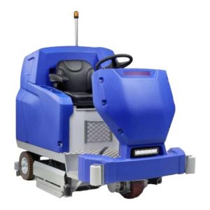 La fregadora para conductor sentado ARA 100/BM 200 de 200 litros de alta calidad con cepillos de disco, motorización potente, batería de larga duración y alto rendimiento