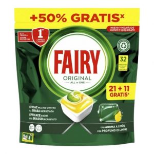Pastillas de lavavajillas Fairy Limón ofrecen una limpieza eficaz y rápida de utensilios y vajilla. Formuladas con tecnología avanzada, eliminan grasa y residuos difíciles