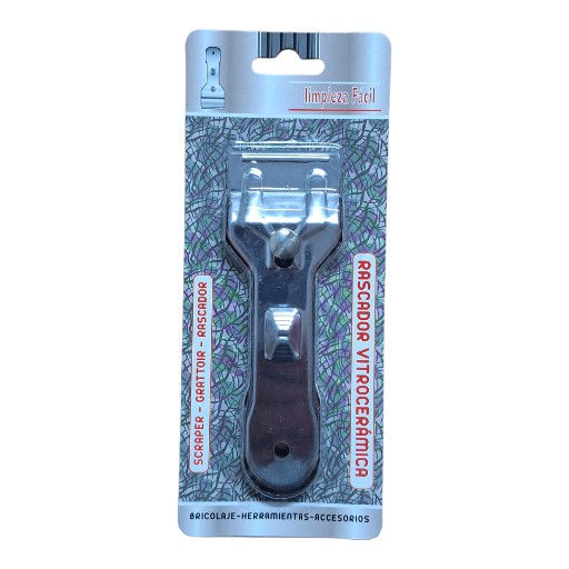El rascador de vidrio de acero es una herramienta profesional diseñada para eliminar incrustaciones en cristales, suelos y otras superficies.