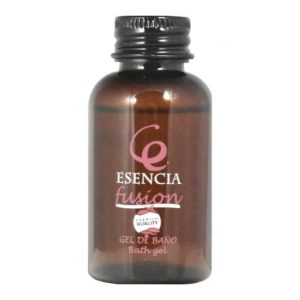Esencia de gel de baño fragancia caramelo, ideal para hoteles y alojamientos capacidad 40 ml en caja de 400U