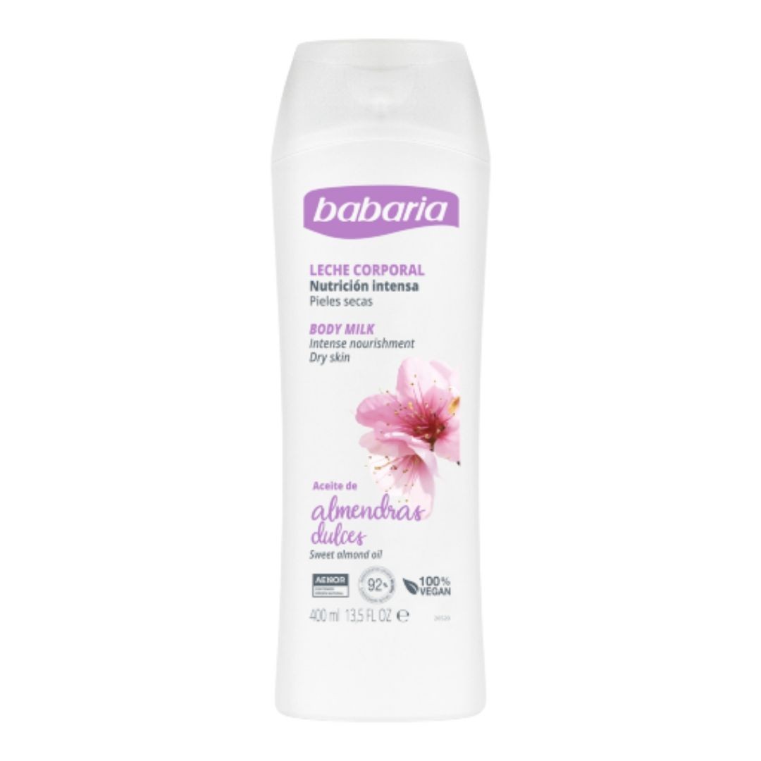 BODY MILK BABARIA ALMENDRAS DULCES 400 ML