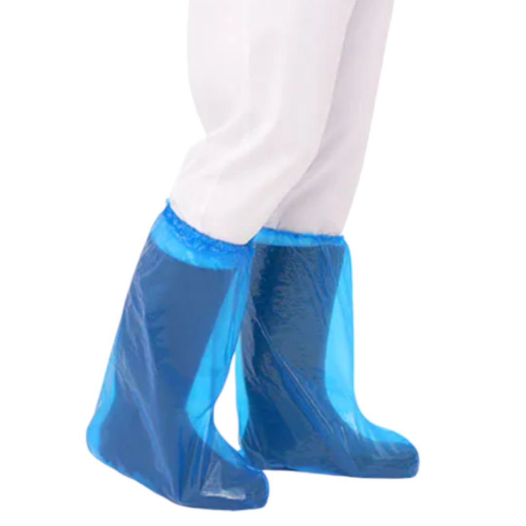 Cubrebotas polietileno extra fuerte para una mayor protección que evitan posibles contaminaciones adheridas en las botas.