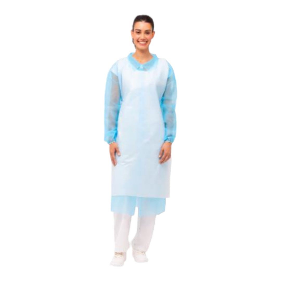 Delantal de polietileno C/1000U está diseñado especialmente ante la manipulación de líquidos o sólidos sobre todo en el sector de la alimentación, restauración y hostelería.