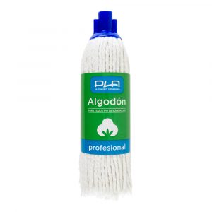 Fregona de algodón profesional de 225 gramos, ideal para una limpieza profunda y eficiente.