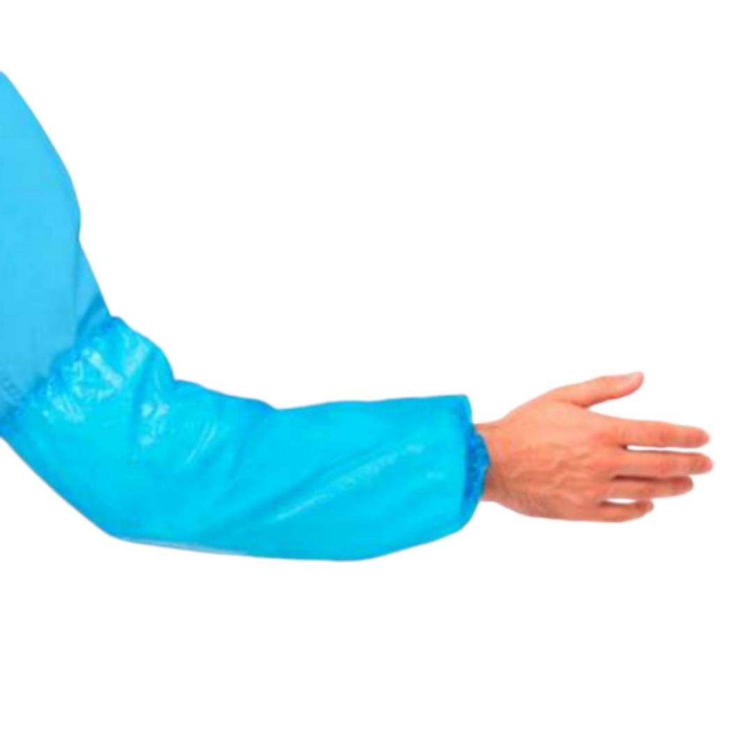 Manguitos cubre brazos polietileno bolsa de 100 unidades en caja de 2000 unidades