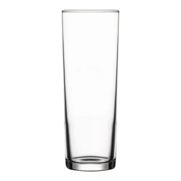 El vaso tubo cristal Pasabache es una opción elegante y versátil para disfrutar de tus bebidas favoritas. Con una capacidad de 32 cc, este vaso es ideal tanto para cerveza como para otras bebidas,