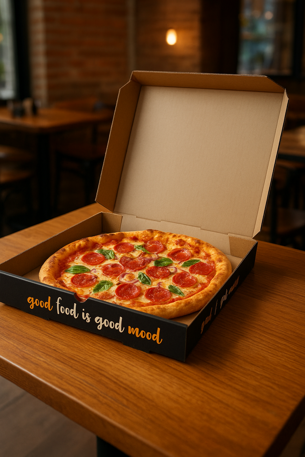 CAJA PARA PIZZA MODELO FRANCIA GOOD P/100U - Imagen 2