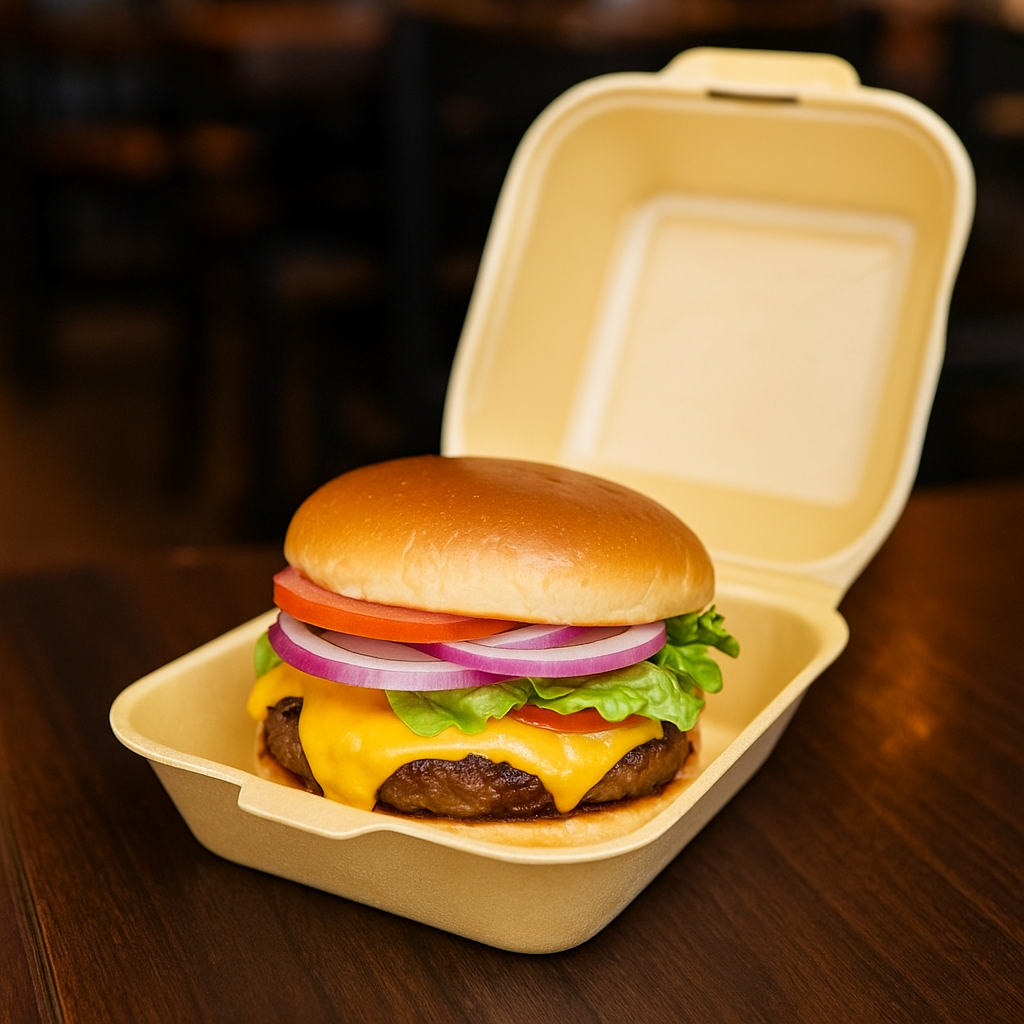 ENVASE POREX PARA HAMBURGUESA GRANDE 125U - Imagen 2