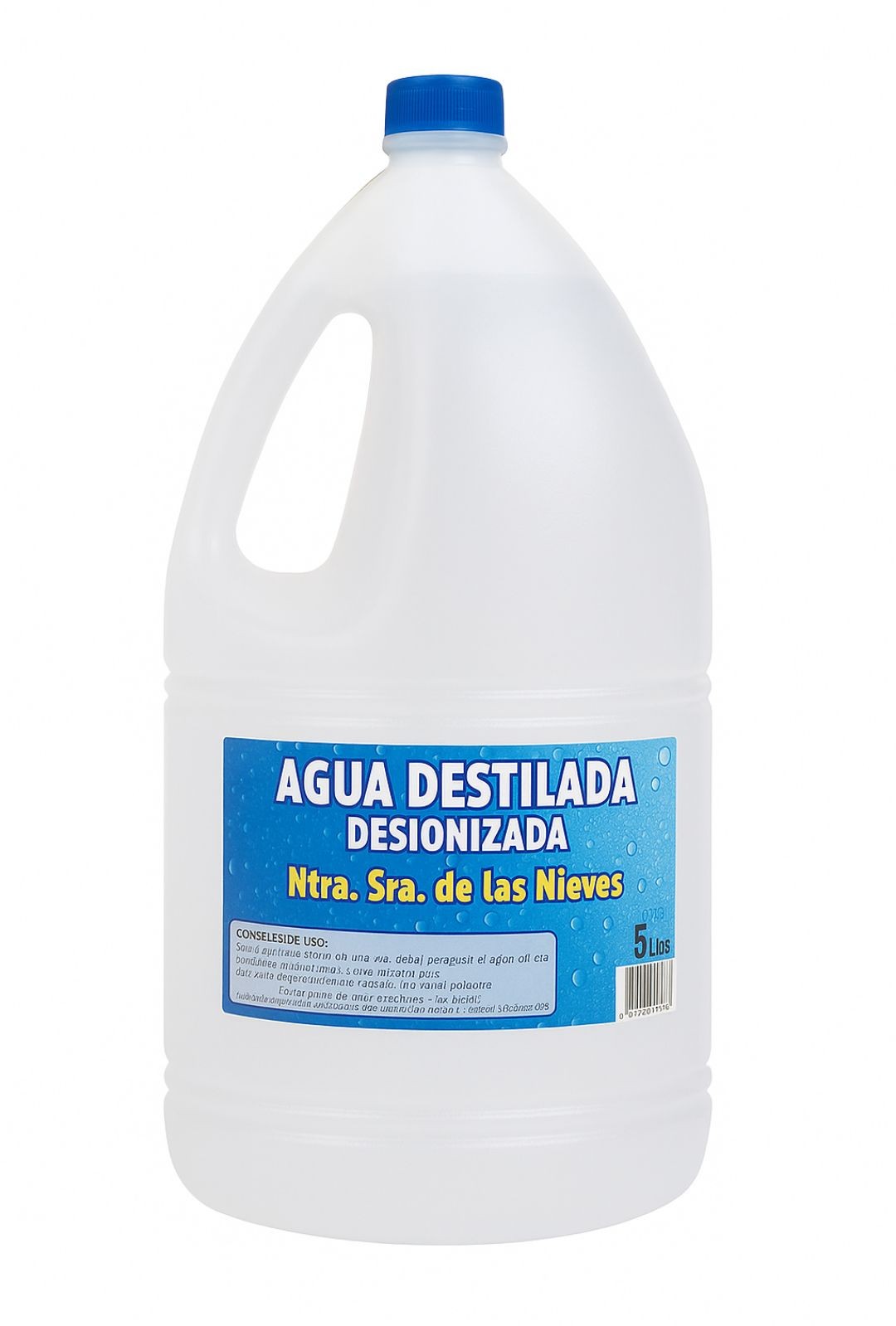 Agua destilada Nuestra Señora de las Nieves 5L. Caja de 3 unidades. Pura, sin minerales, ideal para uso doméstico, industrial o laboratorio.

La Agua Destilada Nuestra Señora de las Nieves se presenta como una opción ideal para quienes buscan agua de alta pureza para diversos usos.