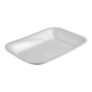 La bandeja blanca de foam Modelo T70 es una opción versátil y práctica, especialmente diseñada para su uso en carnicerías, supermercados y otros establecimientos que manejan alimentos frescos.