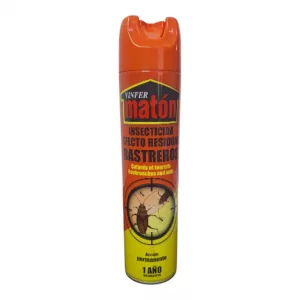 Insecticida Aerosol para Cucarachas Vinfer
El insecticida aerosol para cucarachas de la marca Vinfer es una solución eficaz para mantener tu hogar libre de insectos rastreros durante un año