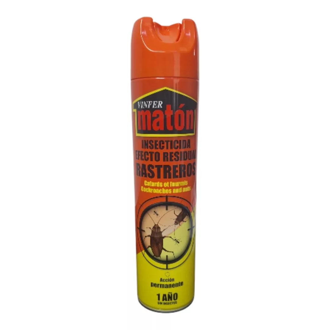 Insecticida Aerosol para Cucarachas Vinfer
El insecticida aerosol para cucarachas de la marca Vinfer es una solución eficaz para mantener tu hogar libre de insectos rastreros durante un año
