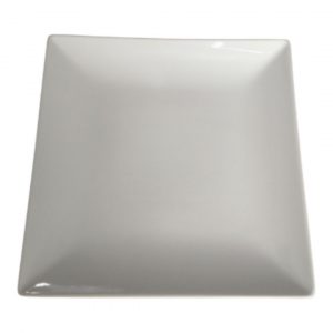 PLATO LLANO CUADRADO IVORY 16 CM.