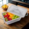 TARRINA RECTANGULAR MAS TAPA PP 50U 1000ML. - Imagen 3