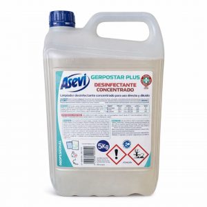 Limpiador desinfectante multiusos concentrado para uso directo y diluido que limpia y desinfecta a fondo todas las superficies del hogar. Calidad Asevi en formato profesional.