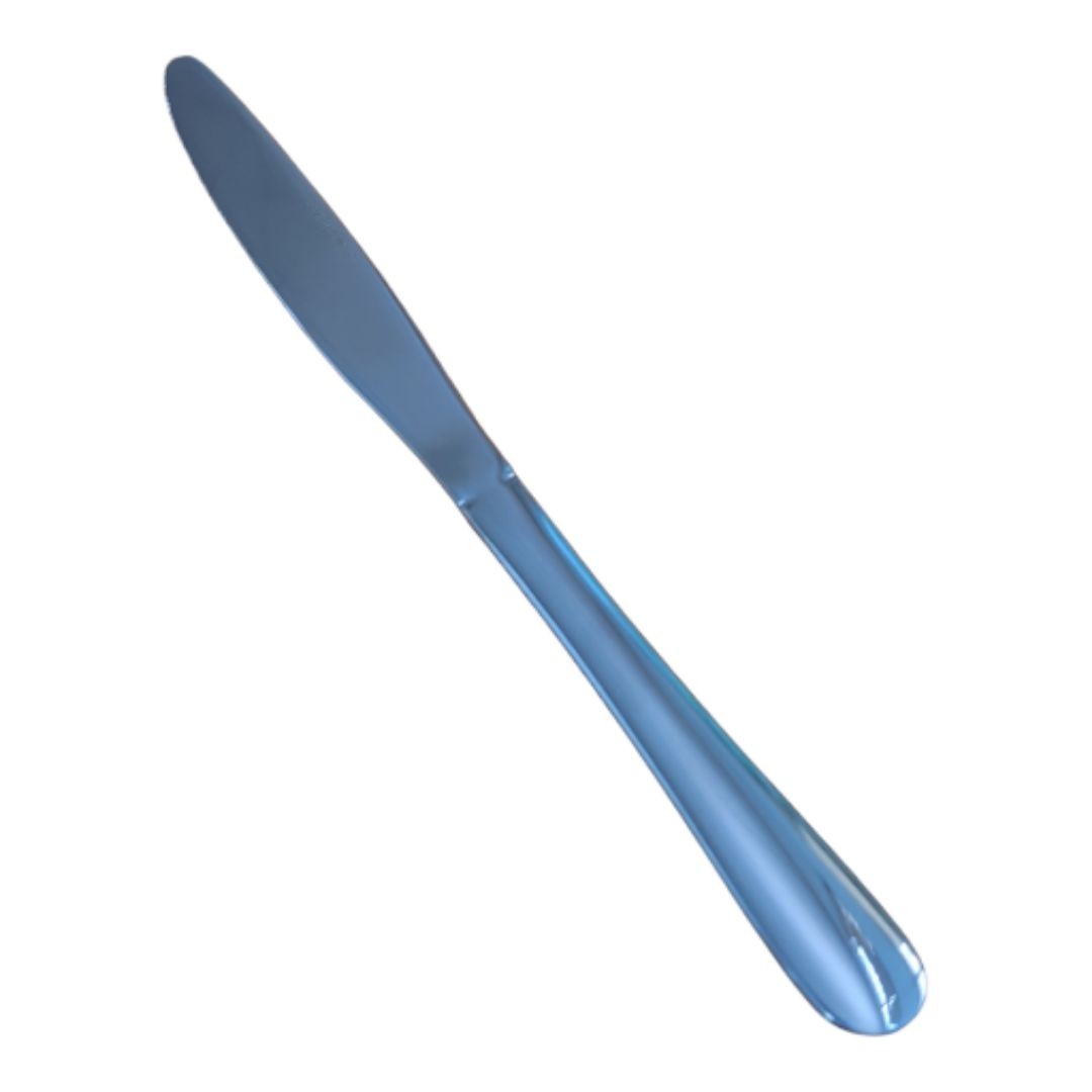 Cuchillo para desayuno Olimpia de acero inoxidable. Elegante, resistente y perfecto para untar o cortar pan. Ideal para uso diario o profesional.