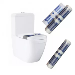 Precintos WC para Baños de Hotel
Los precintos WC son esenciales en la industria hotelera porque proporcionan a los huéspedes la seguridad de que el baño de su habitación ha sido limpiado y desinfectado adecuadamente