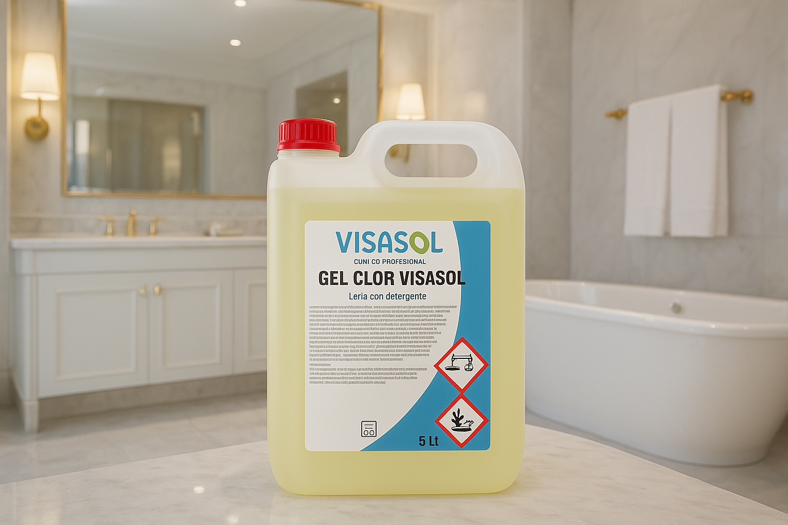 DETERLEJIA CLORADA PERFUMADA GEL CLOR 5L - Imagen 2