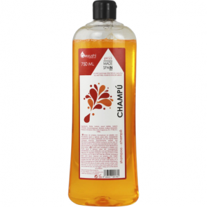 Champú Hache de Geyushi en formato de 750 ml es la solución ideal para centros que requieren productos de higiene de alta calidad en cantidades adaptadas a un uso frecuente.