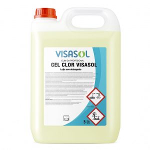 Gel Clor Visasol 5L – Lejía con detergente profesional para limpieza profunda, desinfección y desodorización. Ideal para uso doméstico e industrial.
