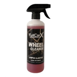 Limpiador de llantas FullCarX 750 ml. Elimina polvo de frenos, grasa y suciedad difícil dejando tus llantas brillantes y como nuevas.