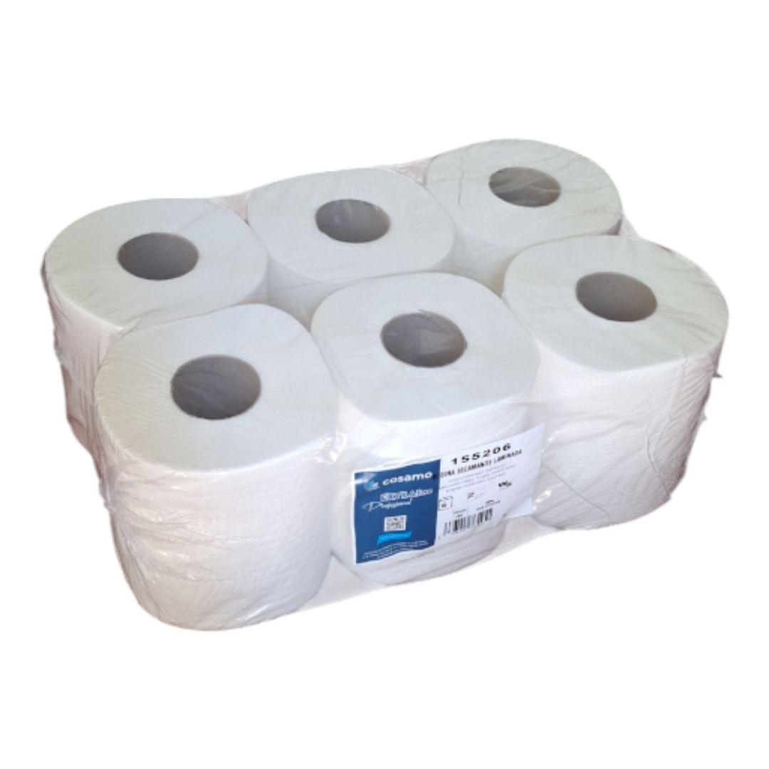 Papel Secamanos Doble Capa Gofrado 600 g – Pack 6 uds

El papel secamanos industrial de 600 gramos por rollo es una solución eficaz y de gran rendimiento para la higiene en entornos profesionales.