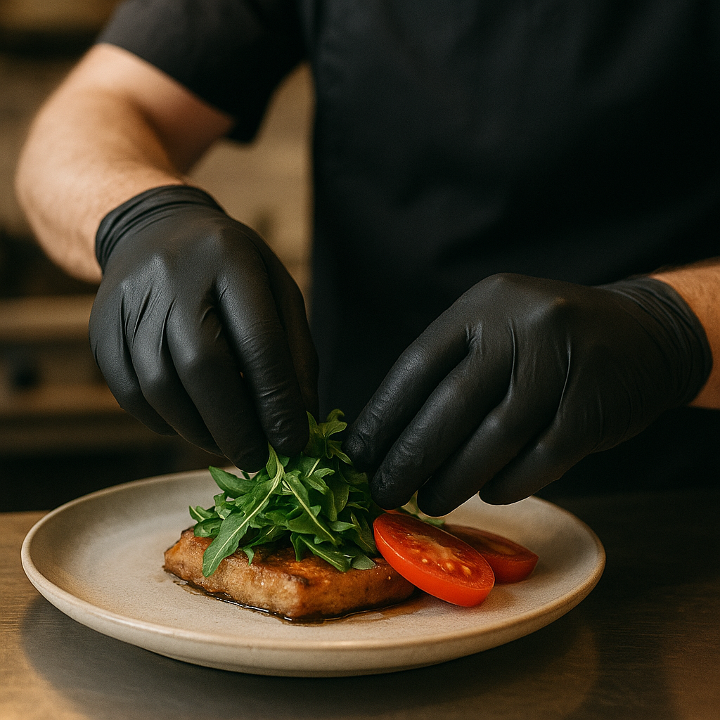 GUANTES DE NITRILO NEGRO ECO 3,5G 100U T/S - Imagen 3