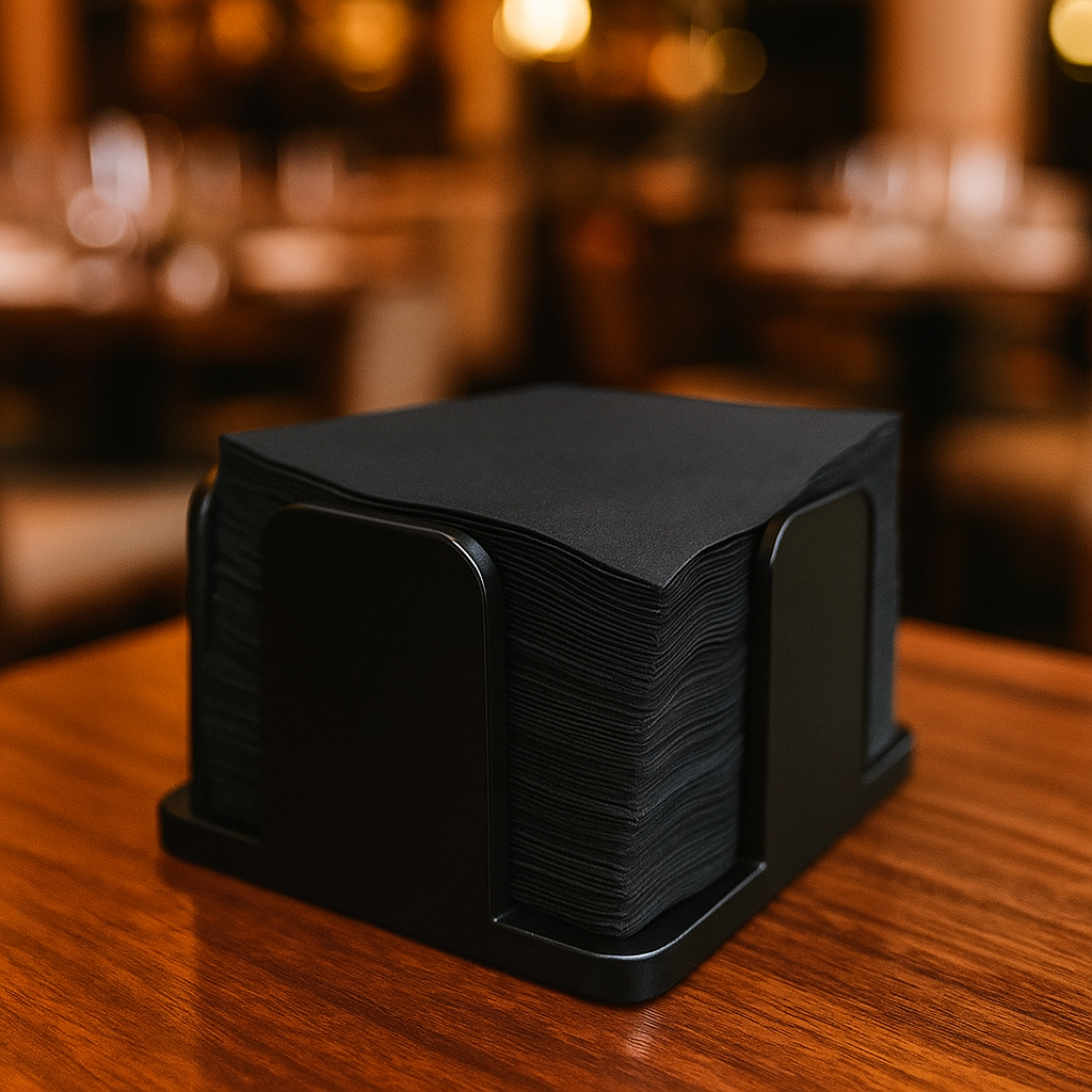 Servilletas negras para restaurantes