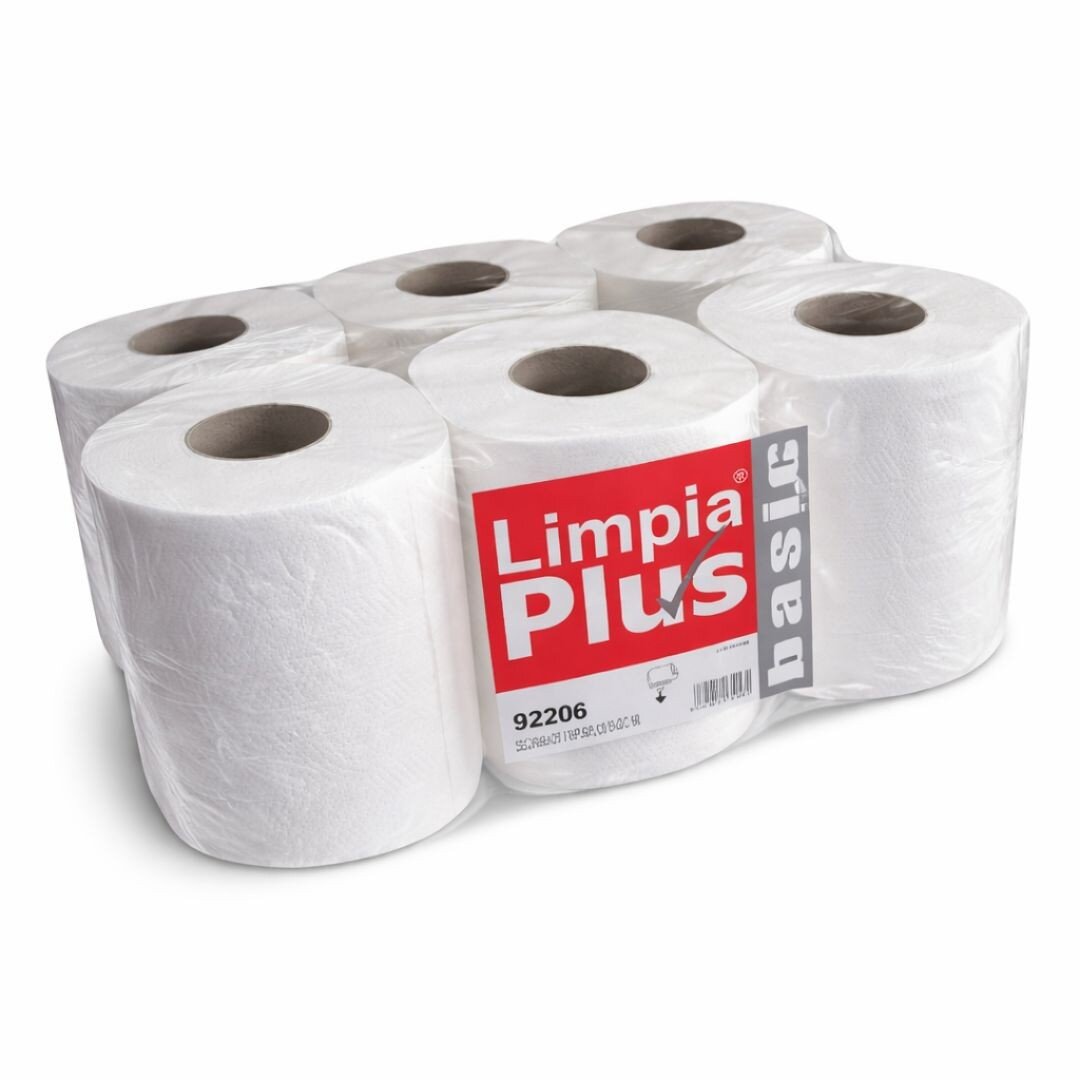 PAPEL SECAMANOS LIMPIAPLUS 2 CAPAS R/6 UDS