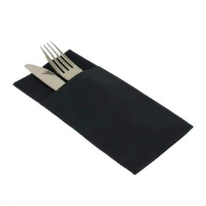 SERVILLETAS KANGURO NEGRA PP 30X40 P/50X25P 1250 UDS